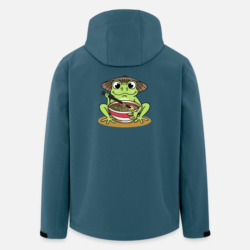 Frosch Ramen - Recycelte Männer Softshell-Jacke von Stanley/Stella - Dunkles Petrol