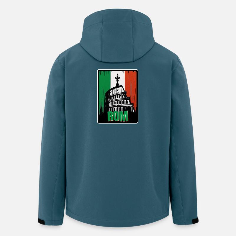Ewiges Rom - Recycelte Männer Softshell-Jacke von Stanley/Stella - Dunkles Petrol
