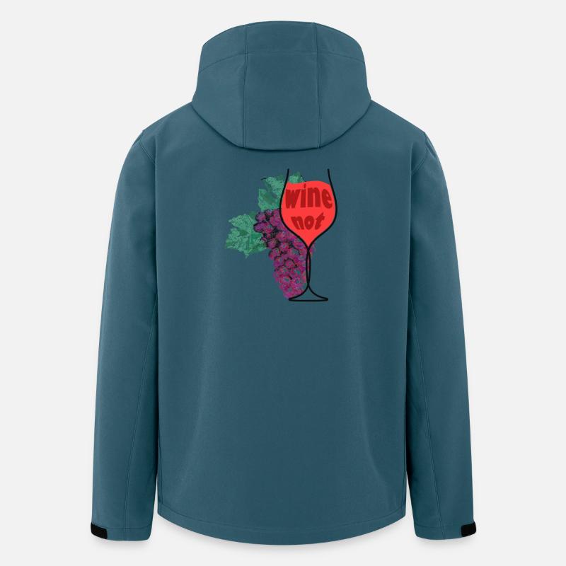 Wein & Traube - Recycelte Männer Softshell-Jacke von Stanley/Stella - Dunkles Petrol
