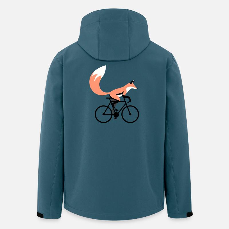 Bicycle Fox - Men’s Recycled Softshell Jacket by Stanley/Stella - stargazer