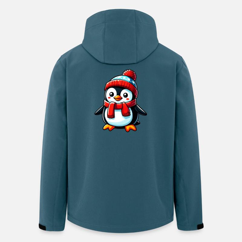 Pinguin - Recycelte Männer Softshell-Jacke von Stanley/Stella - Dunkles Petrol