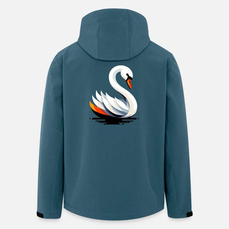 Schwan - Recycelte Männer Softshell-Jacke von Stanley/Stella - Dunkles Petrol