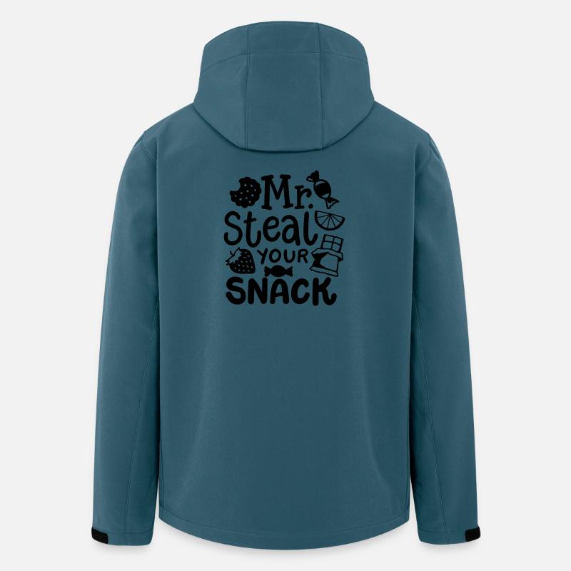 Snacks Essen Snack - Recycelte Männer Softshell-Jacke von Stanley/Stella - Dunkles Petrol