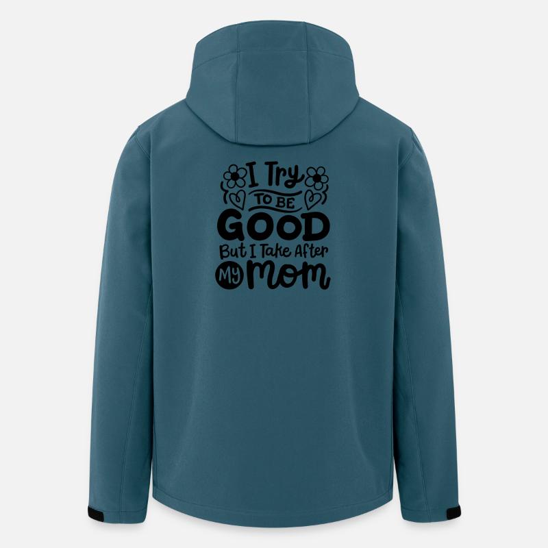 Mutter Tochter Sohn Kinder - Recycelte Männer Softshell-Jacke von Stanley/Stella - Dunkles Petrol