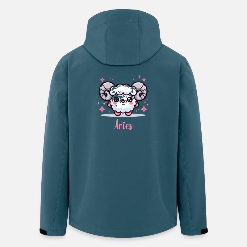Süße Aries Sternzeichen Astrologie Geschenk - Recycelte Männer Softshell-Jacke von Stanley/Stella - Dunkles Petrol