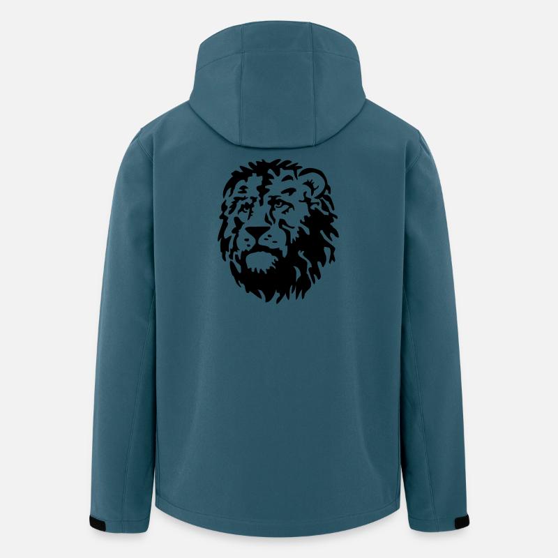 Loewe katze - Recycelte Männer Softshell-Jacke von Stanley/Stella - Dunkles Petrol