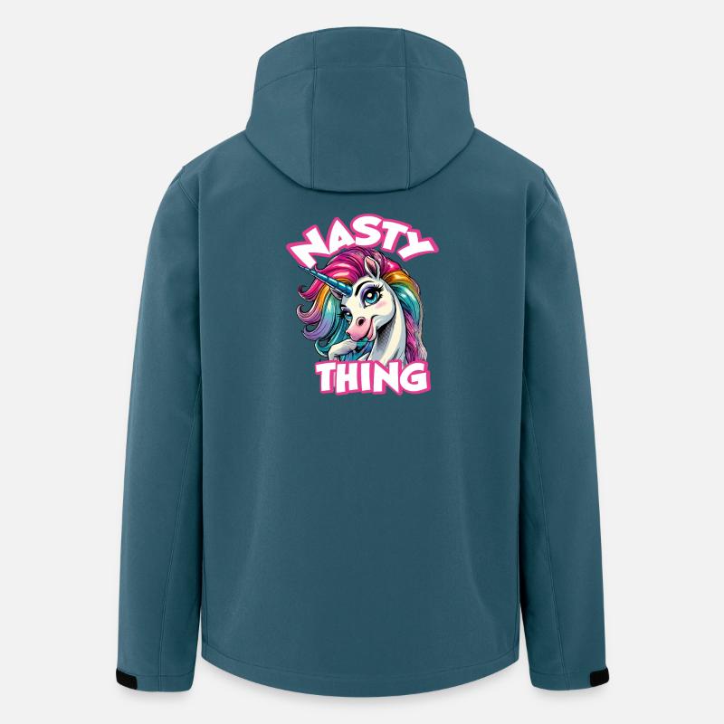 Nasty little Unicorn - Recycelte Männer Softshell-Jacke von Stanley/Stella - Dunkles Petrol