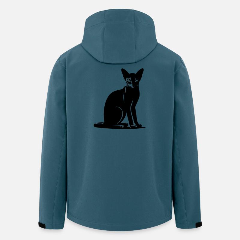 Abessiner Katze - Recycelte Männer Softshell-Jacke von Stanley/Stella - Dunkles Petrol