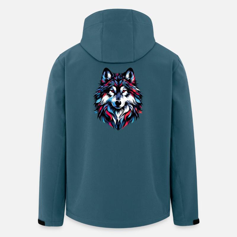 Wolf - Recycelte Männer Softshell-Jacke von Stanley/Stella - Dunkles Petrol