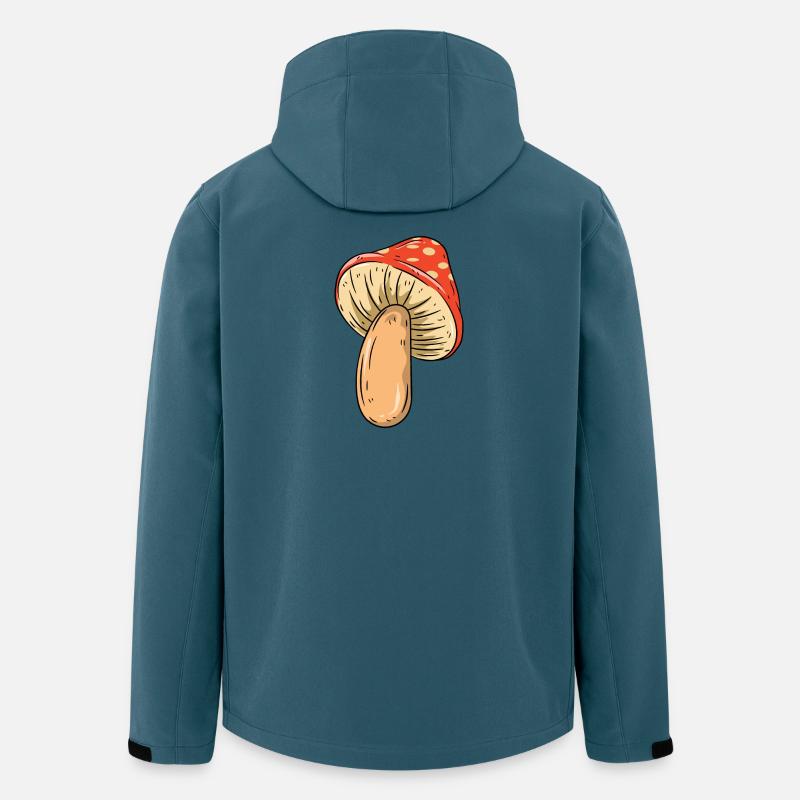 Pilz - Recycelte Männer Softshell-Jacke von Stanley/Stella - Dunkles Petrol