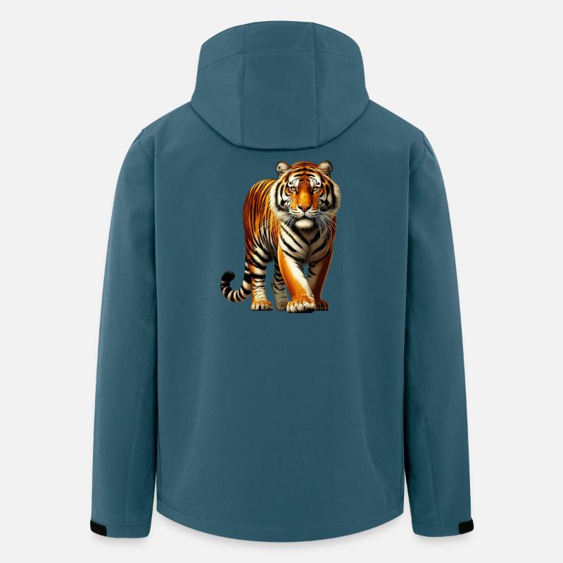 Tiger - Recycelte Männer Softshell-Jacke von Stanley/Stella - Dunkles Petrol