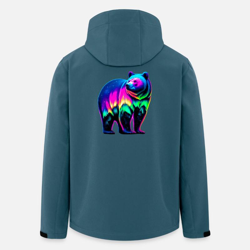 Bär - Recycelte Männer Softshell-Jacke von Stanley/Stella - Dunkles Petrol