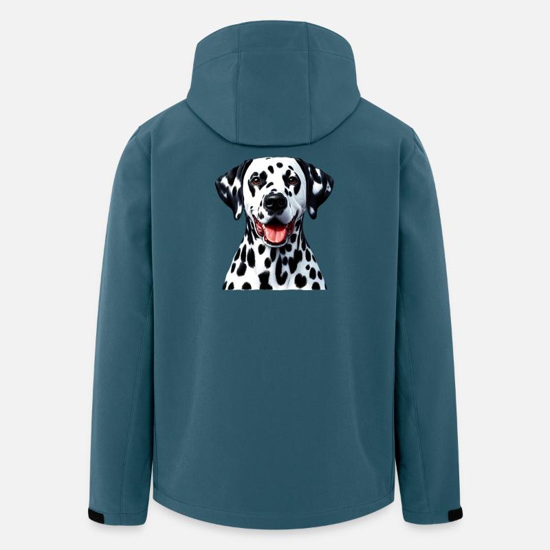 Dalmatiner Hund - Recycelte Männer Softshell-Jacke von Stanley/Stella - Dunkles Petrol