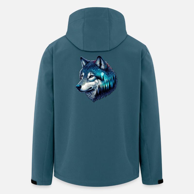 Wolf - Recycelte Männer Softshell-Jacke von Stanley/Stella - Dunkles Petrol