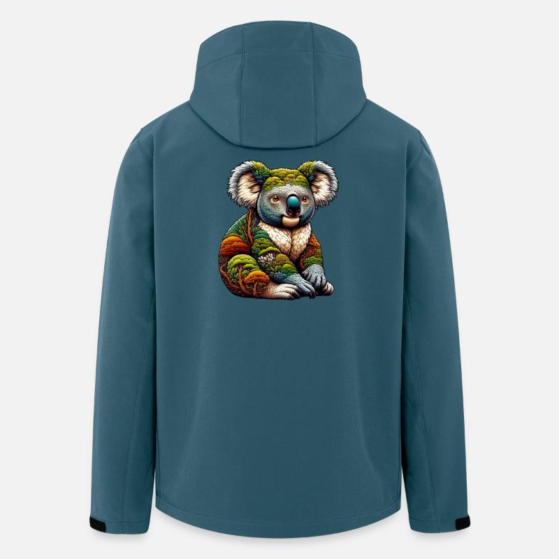 Koala - Recycelte Männer Softshell-Jacke von Stanley/Stella - Dunkles Petrol