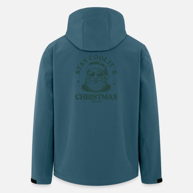 Weihnachtsmann Cool Santa - Recycelte Männer Softshell-Jacke von Stanley/Stella - Dunkles Petrol