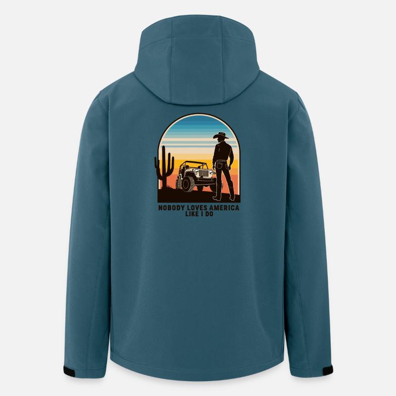 Cowboy - Recycelte Männer Softshell-Jacke von Stanley/Stella - Dunkles Petrol