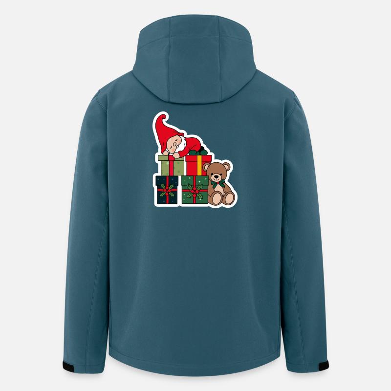 Nains de Noël - Veste softshell homme en polyester recyclé Stanley/Stella - bleu pétrole foncé