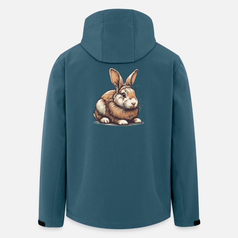 Lapin - Veste softshell homme en polyester recyclé Stanley/Stella - bleu pétrole foncé