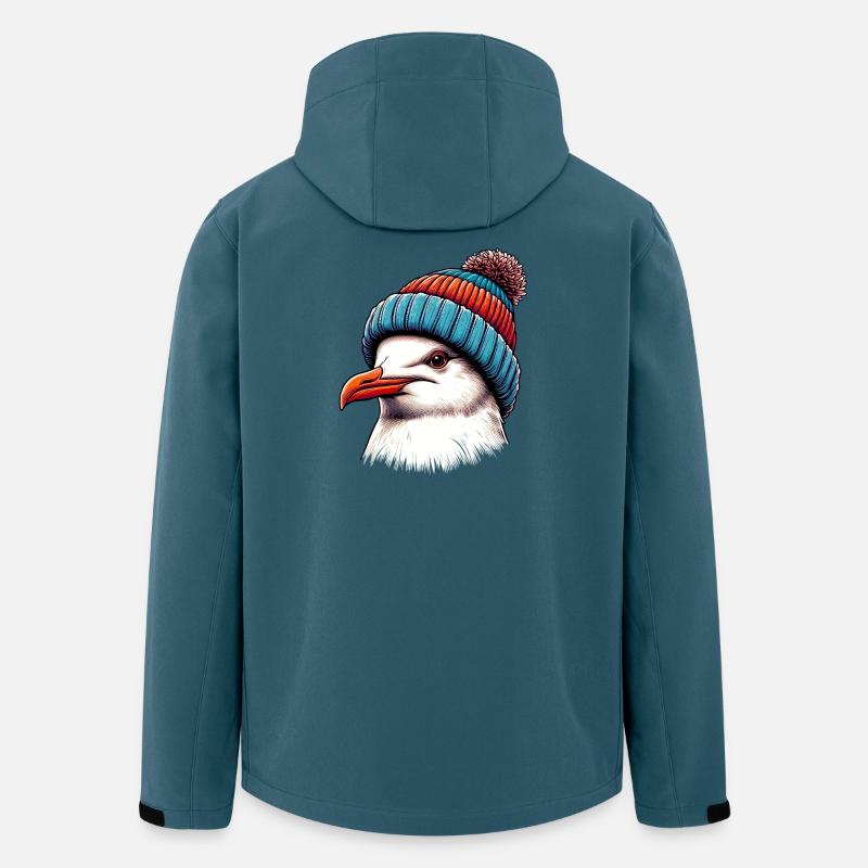 Möwe - Recycelte Männer Softshell-Jacke von Stanley/Stella - Dunkles Petrol