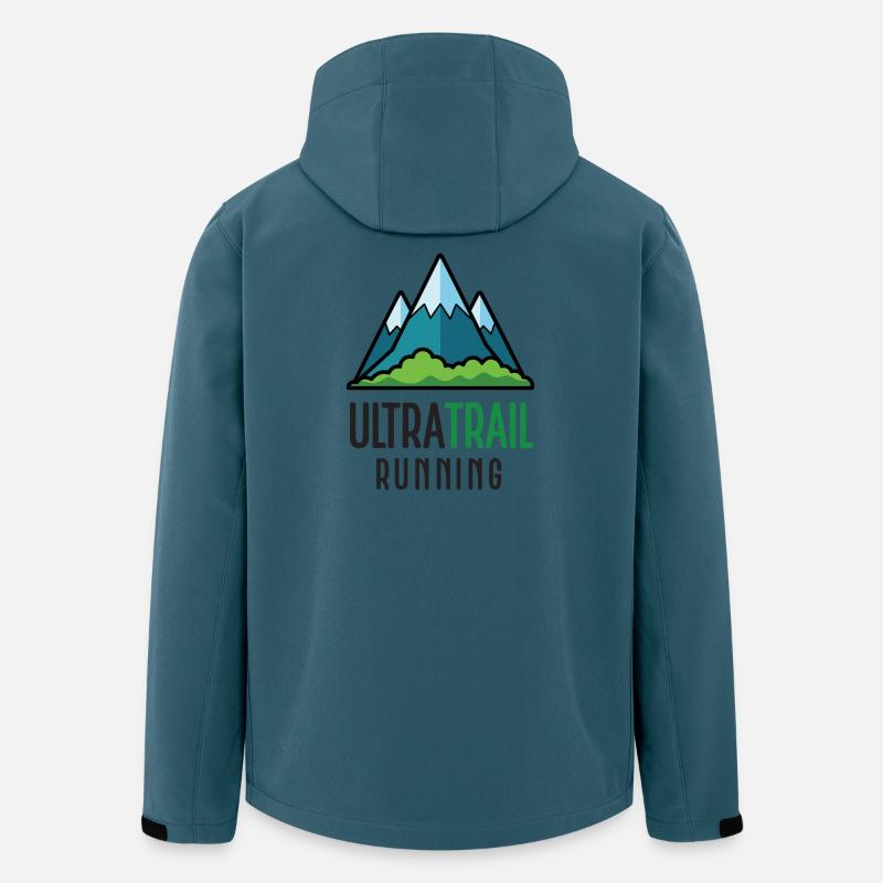 Ultra-Trailrunning - Recycelte Männer Softshell-Jacke von Stanley/Stella - Dunkles Petrol