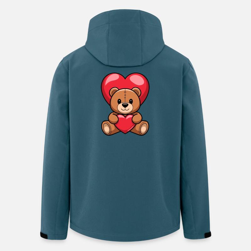 Valentine Vibes für verliebte zu Valentinstag - Recycelte Männer Softshell-Jacke von Stanley/Stella - Dunkles Petrol