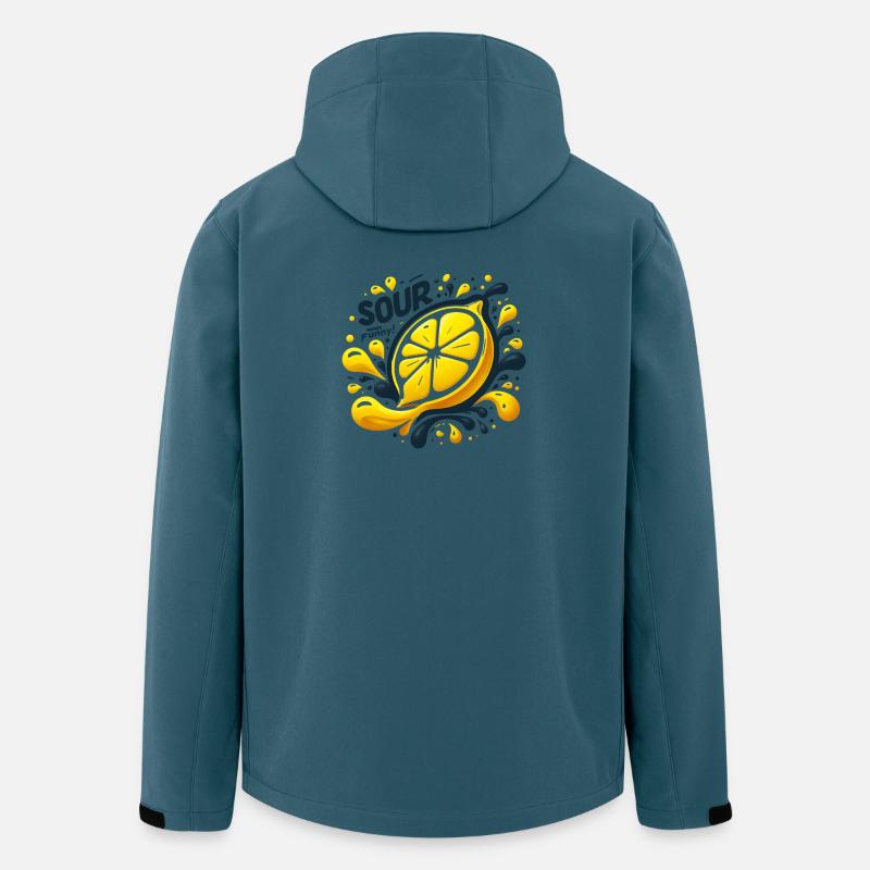 Zitrone Spritz-Splash - Recycelte Männer Softshell-Jacke von Stanley/Stella - Dunkles Petrol