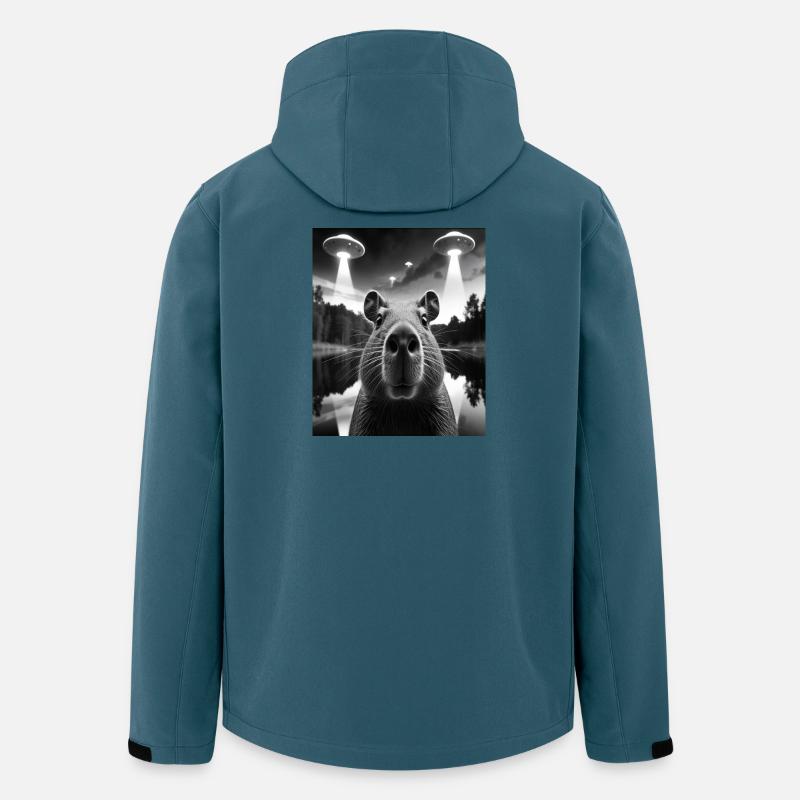 Alien Visuals and Mysterious Bison - Men’s Recycled Softshell Jacket by Stanley/Stella - stargazer