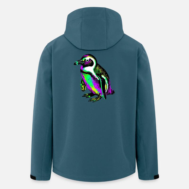 Pinguin - Recycelte Männer Softshell-Jacke von Stanley/Stella - Dunkles Petrol
