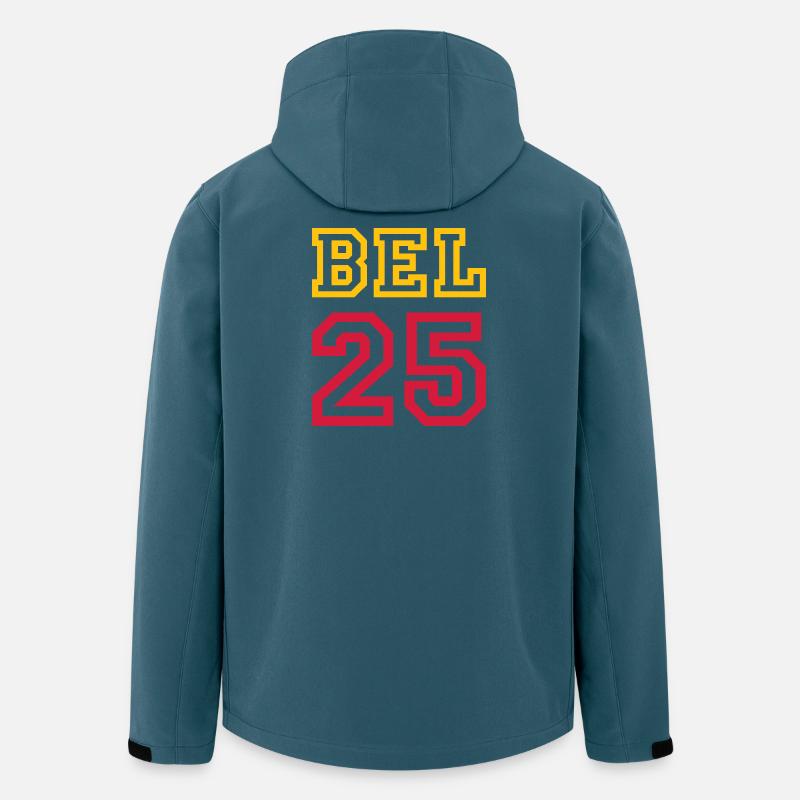 BELGIUM Belgien 2025 - Recycelte Männer Softshell-Jacke von Stanley/Stella - Dunkles Petrol