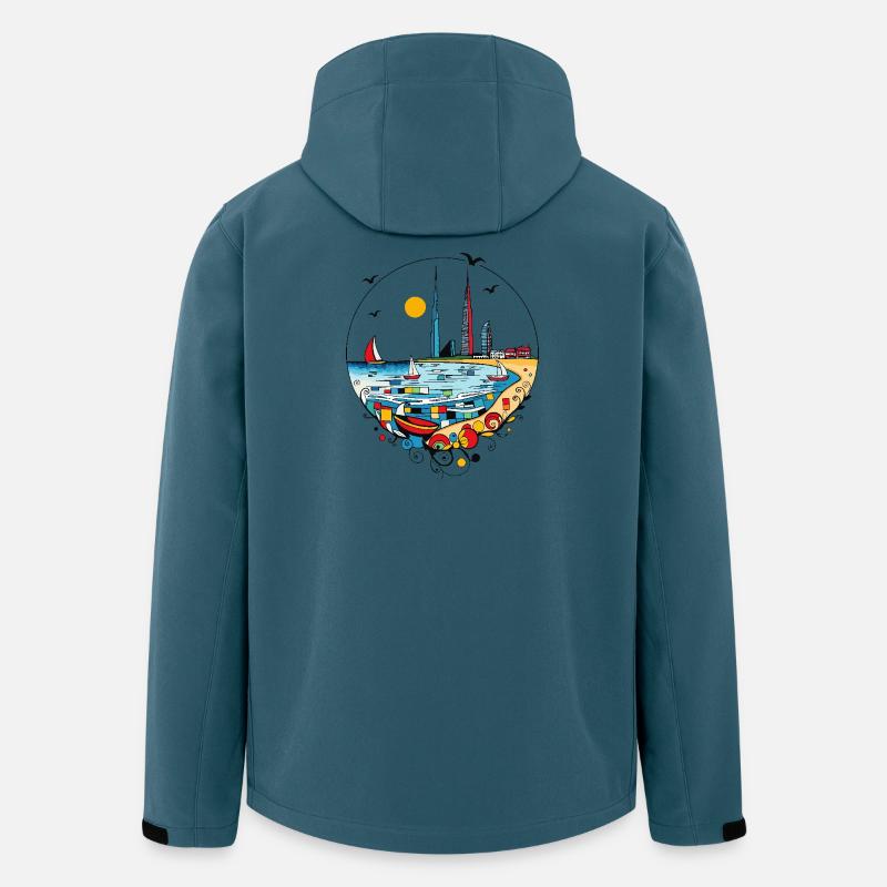 Dubai - Recycelte Männer Softshell-Jacke von Stanley/Stella - Dunkles Petrol