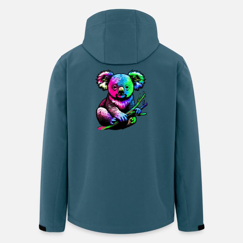 Koala - Recycelte Männer Softshell-Jacke von Stanley/Stella - Dunkles Petrol