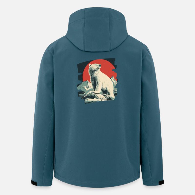 Eisiger Bär - Recycelte Männer Softshell-Jacke von Stanley/Stella - Dunkles Petrol