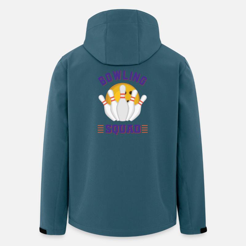 Bowling-Mannschaft - Recycelte Männer Softshell-Jacke von Stanley/Stella - Dunkles Petrol