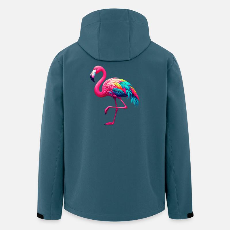Flamingo - Recycelte Männer Softshell-Jacke von Stanley/Stella - Dunkles Petrol