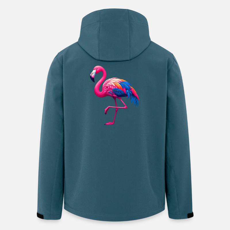 Flamingo - Recycelte Männer Softshell-Jacke von Stanley/Stella - Dunkles Petrol