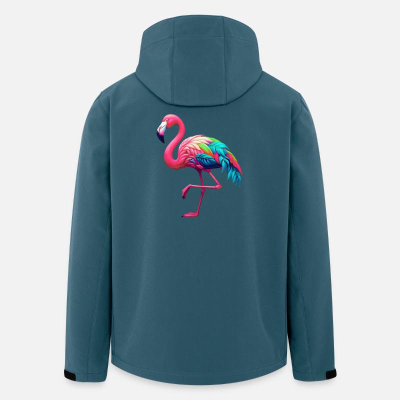 Flamingo - Recycelte Männer Softshell-Jacke von Stanley/Stella - Dunkles Petrol