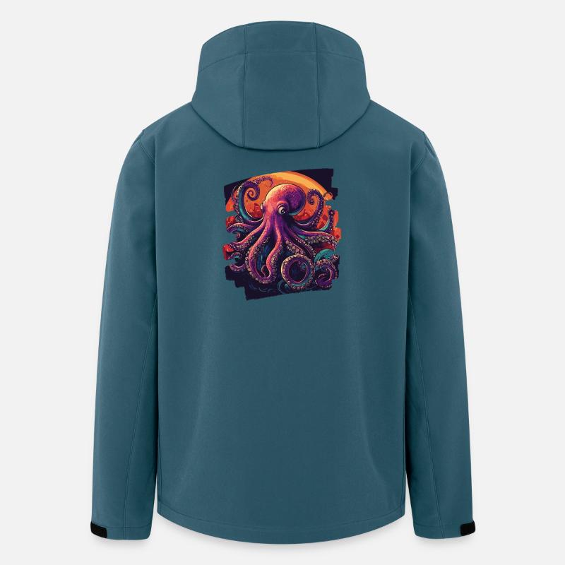 Octopus Octopus - Men’s Recycled Softshell Jacket by Stanley/Stella - stargazer