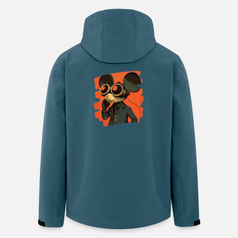 Maus - Recycelte Männer Softshell-Jacke von Stanley/Stella - Dunkles Petrol