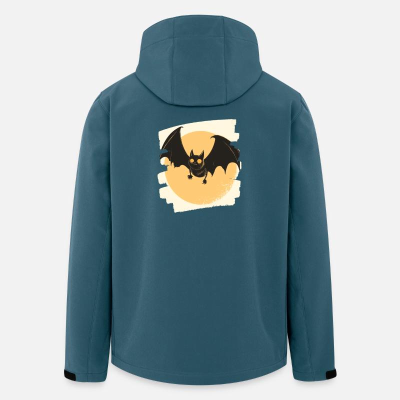 Fledermaus Retro - Recycelte Männer Softshell-Jacke von Stanley/Stella - Dunkles Petrol