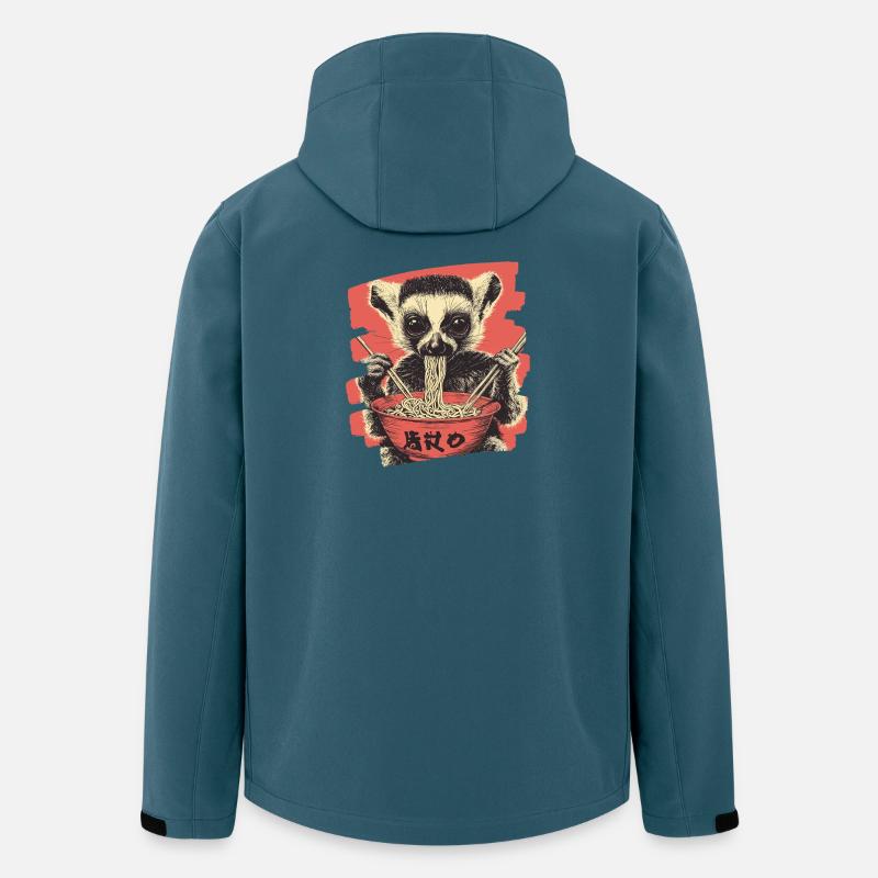 Lemur Ramen - Recycelte Männer Softshell-Jacke von Stanley/Stella - Dunkles Petrol
