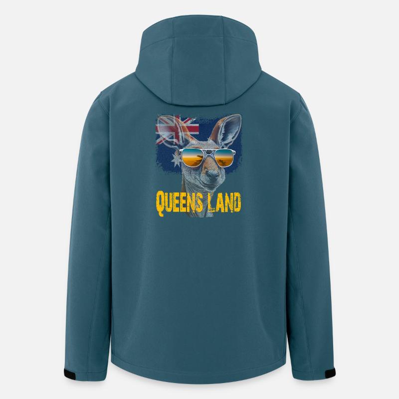 Queensland Roo - Recycelte Männer Softshell-Jacke Discoverer von Stanley/Stella - Dunkles Petrol