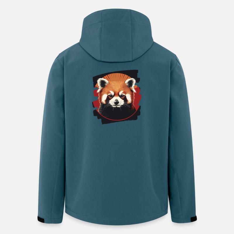 Roter Panda - Recycelte Männer Softshell-Jacke von Stanley/Stella - Dunkles Petrol