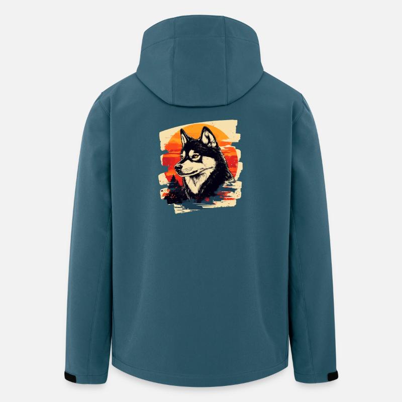 Husky - Recycelte Männer Softshell-Jacke von Stanley/Stella - Dunkles Petrol