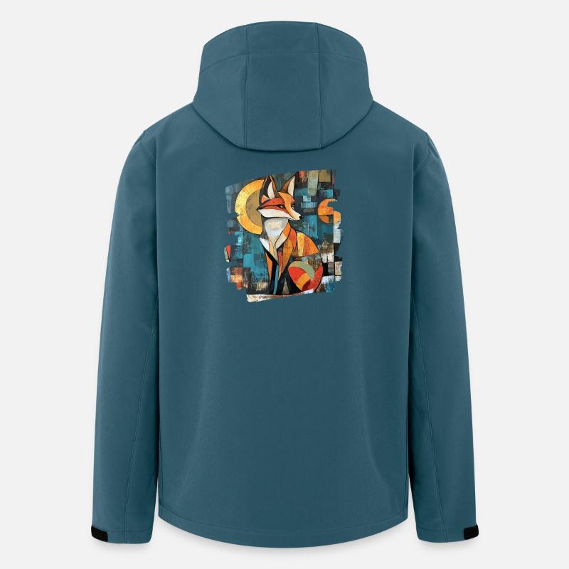 Fuchs - Recycelte Männer Softshell-Jacke von Stanley/Stella - Dunkles Petrol