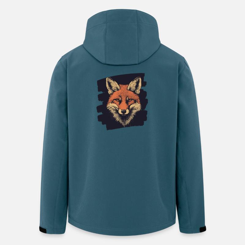 Fuchs - Recycelte Männer Softshell-Jacke von Stanley/Stella - Dunkles Petrol