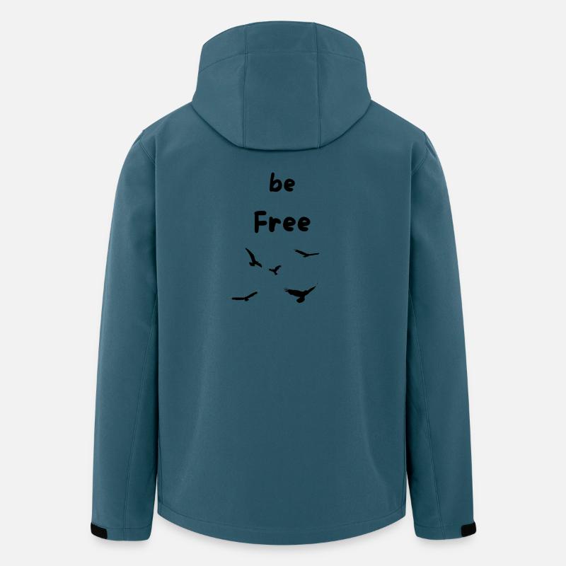 be Free like a bird - Recycelte Männer Softshell-Jacke von Stanley/Stella - Dunkles Petrol