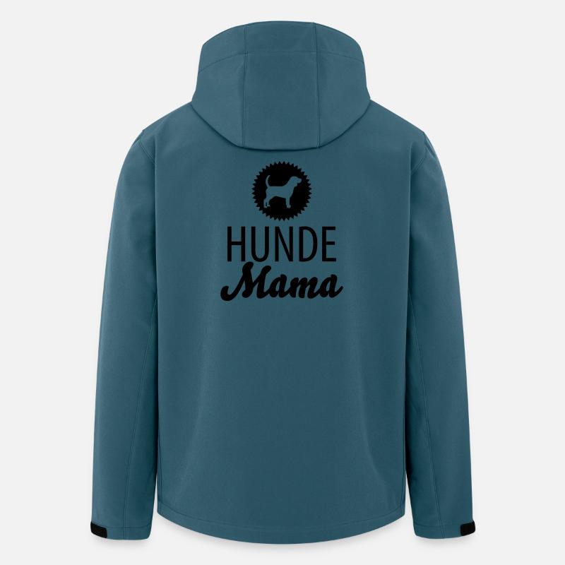Hunde Mama - Recycelte Männer Softshell-Jacke von Stanley/Stella - Dunkles Petrol