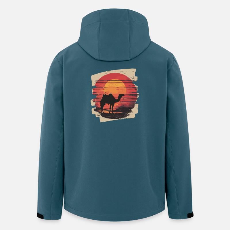 Kamel - Recycelte Männer Softshell-Jacke von Stanley/Stella - Dunkles Petrol