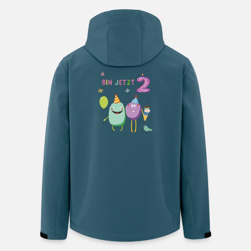 Fille d’anniversaire - Veste softshell homme en polyester recyclé Stanley/Stella - bleu pétrole foncé
